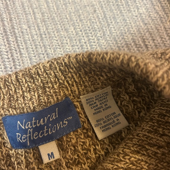 Natural Reflections Knit Sweater in Brown and Cream nwot (3 ) - Picture 7 of 7